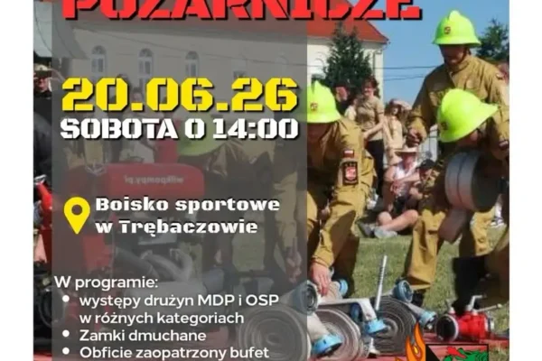 Gminne Zawody Sportowo-Pożarnicze w Trębaczowie – zaproszenie na sobotę