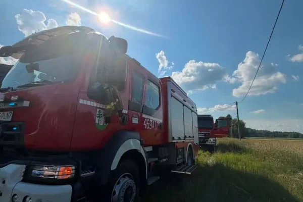 Pożar instalacji elektrycznej w Taborze Małym – interweniowały liczne zastępy straży