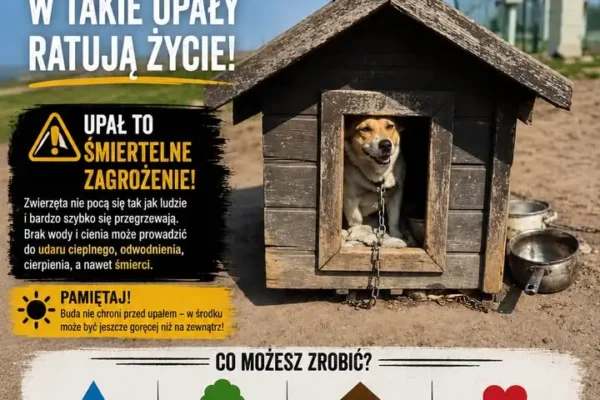 Fundacja WIOZ apeluje: chroń zwierzęta przed upałem