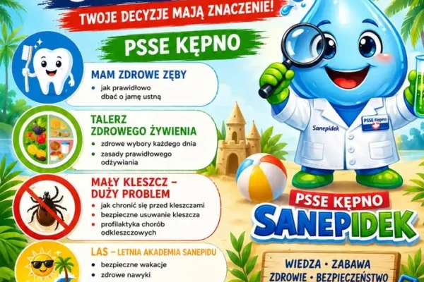 Powiatowa Stacja Sanitarno-Epidemiologiczna w Kępnie zaprasza do Letniej Akademii Sanepidu