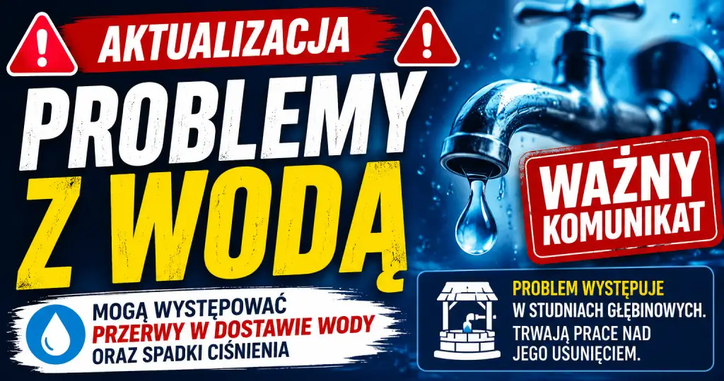 Problemy z wodą w gminie Rychtal – apel o oszczędzanie