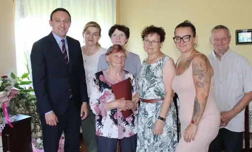 Pani Janina Idźczak z Gminy Bralin świętuje 90. urodziny