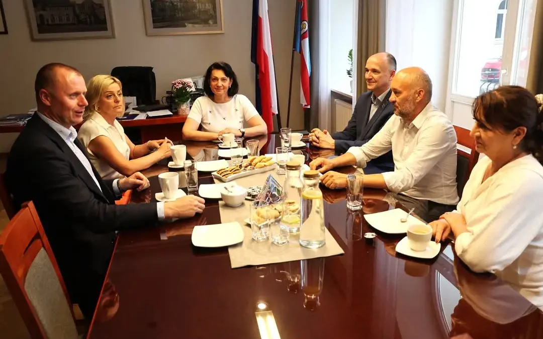 Wizyta samorządowców z Jarocina w Starostwie Powiatowym w Kępnie