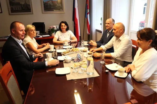 Wizyta samorządowców z Jarocina w Starostwie Powiatowym w Kępnie
