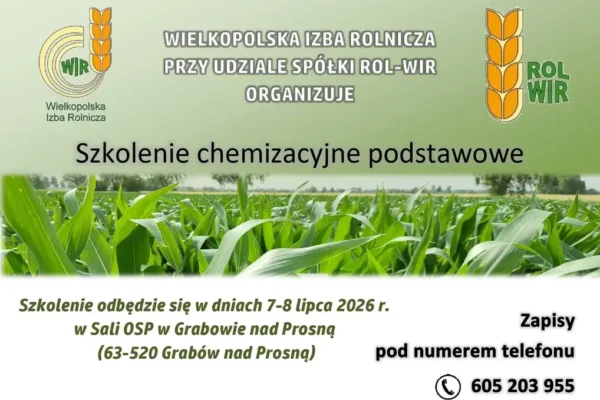 Szkolenie chemizacyjne podstawowe w Grabow nad Prosną – 7-8 lipca