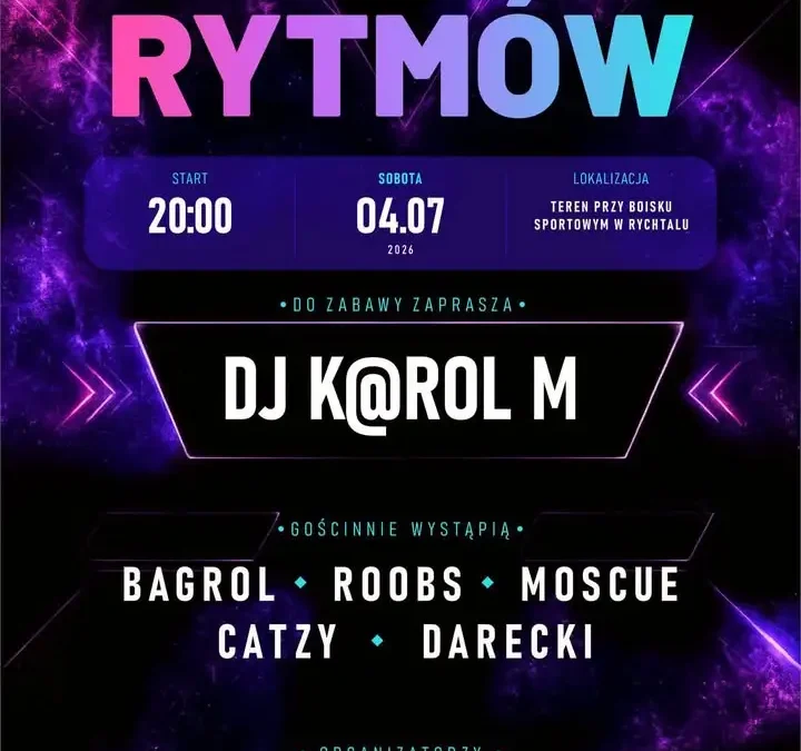 Noc Klubowych Rytmów zakończy Dni Gminy Rychtal