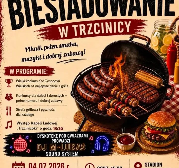 Biesiadowanie w Trzcinicy – grill, konkursy i zabawa już dziś!