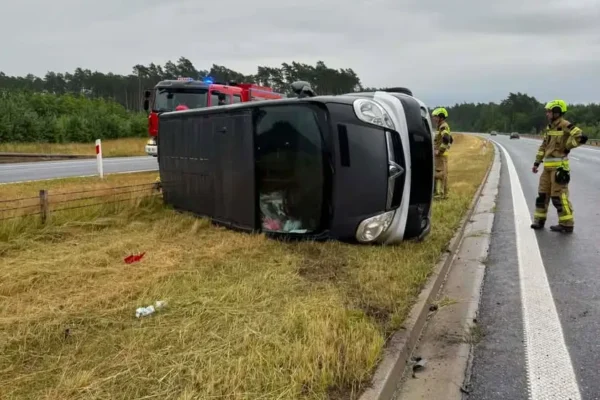 Kolizja na trasie S8 w okolicy Kępna – zadysponowano służby