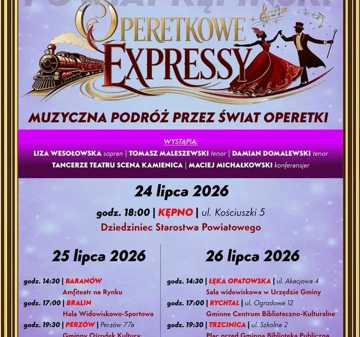Operetkowe Expressy w Bralinie – darmowy koncert pełen melodii