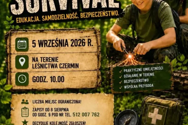 Survival 2026 w Czerminie – przygoda dla dzieci i młodzieży