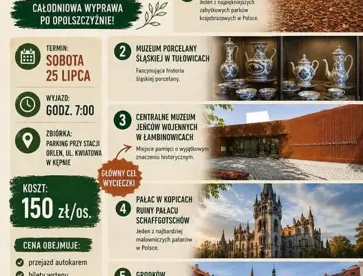 Wycieczka historyczno-krajoznawcza po Opolszczyźnie – zapisy trwają