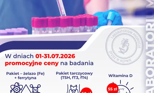 Promocyjne ceny badań laboratoryjnych w lipcu 2026