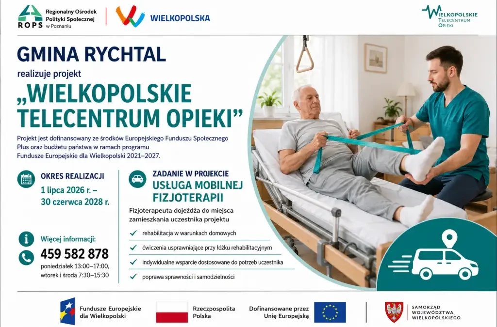 Mobilna fizjoterapia dla seniorów w Rychtalu – rusza nowy program