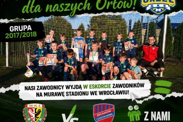 Młodzi piłkarze z Mroczenia wyprowadzą zawodników na mecz Ekstraklasy we Wrocławiu