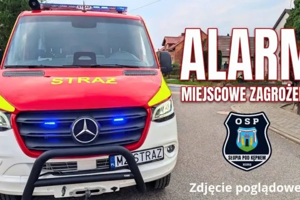 Drzewo na drodze Słupia pod Kępnem – Joanka. Interweniowali strażacy