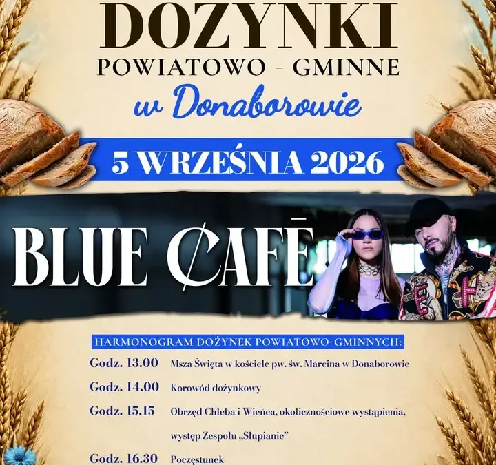 Dożynki Powiatowo-Gminne 2026 w Donaborowie – zaproszenie na święto plonów