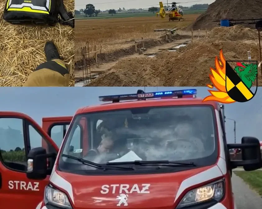 Zdarzenie medyczne w Brzeziu: interwencja OSP Perzów z udziałem LPR