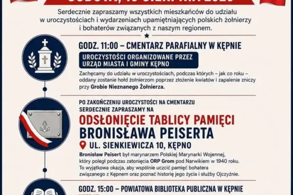 Święto Wojska Polskiego w Kępnie: wykład o marynarzach z Wielkopolski