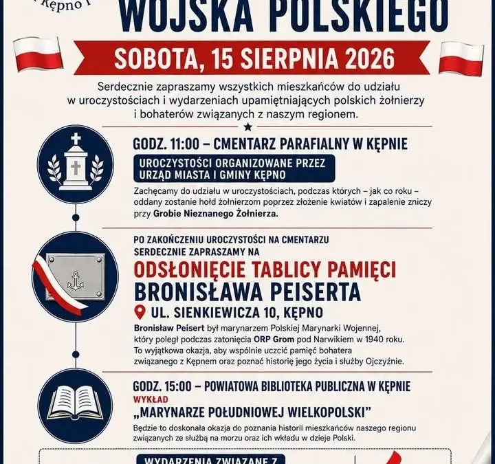 Święto Wojska Polskiego w Kępnie: wykład o marynarzach z Wielkopolski