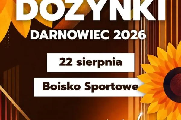 Gminne Dożynki 2026 w Darnowcu – święto plonów już w sobotę
