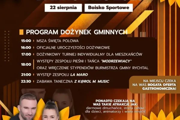 Gminne Dożynki 2026 w Darnowcu – dziś święto plonów na boisku sportowym
