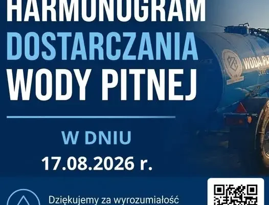 Dostawa wody pitnej w gminie Bralin – harmonogram na 17 sierpnia