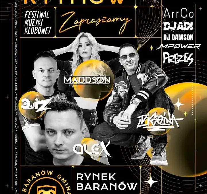Fabryka Rytmów w Baranowie: muzyczna uczta 22 sierpnia na Rynku