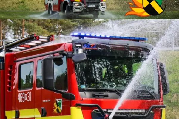 Pożar traw na S8 okazał się fałszywym alarmem – interweniowała OSP Perzów