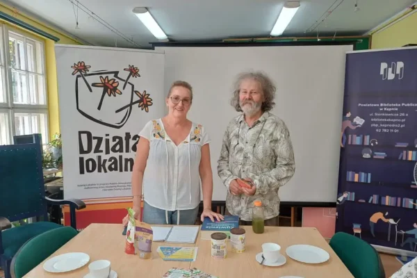 Wykład o zdrowym odżywianiu w bibliotece w Kępnie
