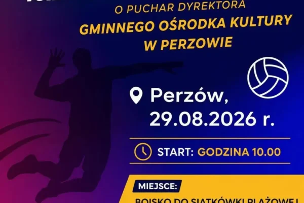 Turniej siatkówki plażowej w Perzowie – zapisy trwają!