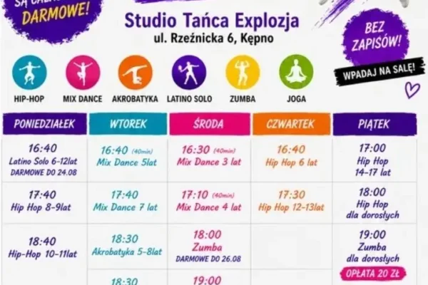 Darmowe zajęcia taneczne w Kępnie – otwarte warsztaty dla dzieci i dorosłych