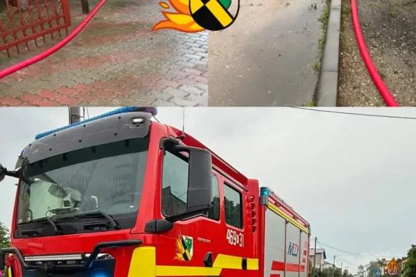 OSP Perzów interweniowało przy zalanej piwnicy w budynku mieszkalnym