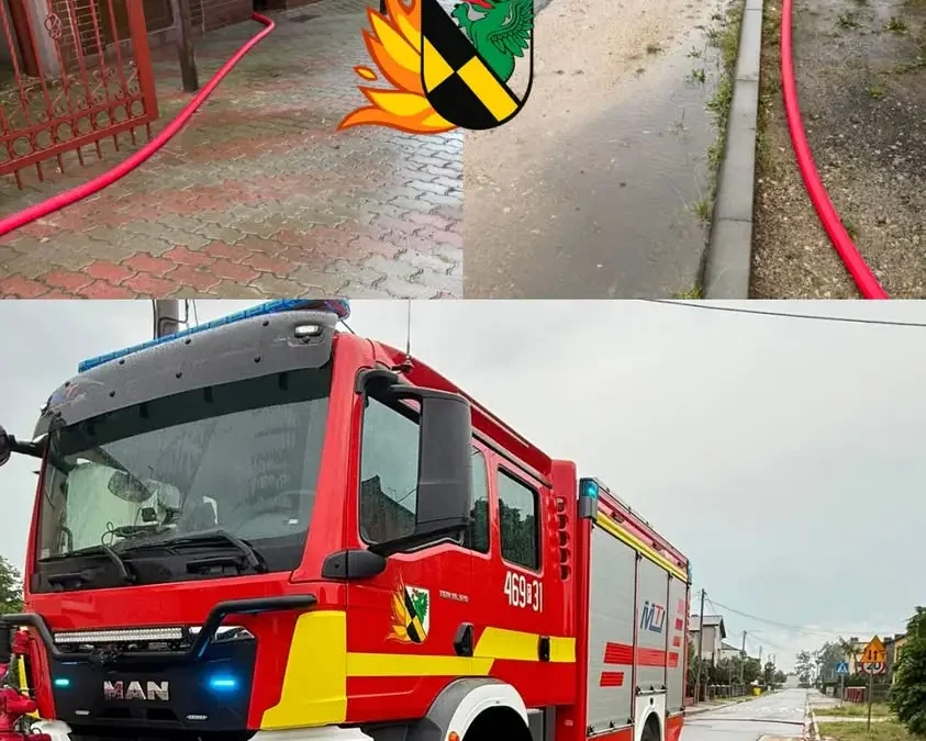 OSP Perzów interweniowało przy zalanej piwnicy w budynku mieszkalnym
