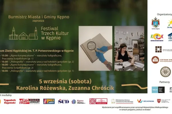 Festiwal Trzech Kultur w Kępnie: warsztaty kaligrafii i wykład o historii parafii ewangelickiej