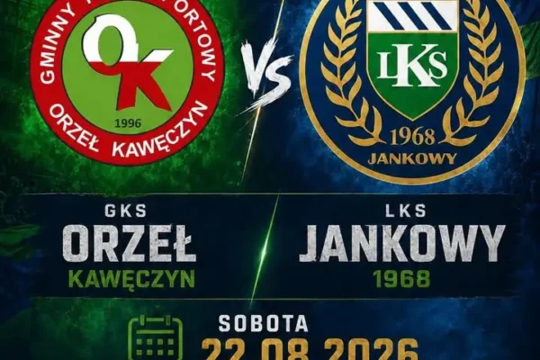 Zapowiedź meczu: LKS Jankowy 1968 podejmie GKS Orzeł Kawęczyn w 3. kolejce RedBox V Ligi