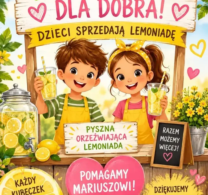 Lemoniada dla Mariusza: dzieci z Perzowa zebrały 803 złote
