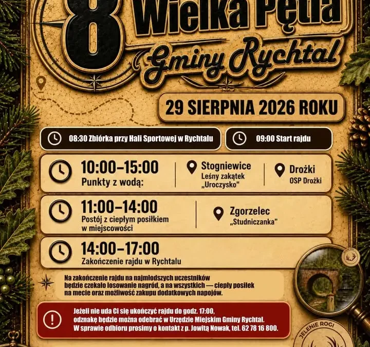 8. Wielka Pętla Gminy Rychtal – rajd rowerowy z atrakcjami