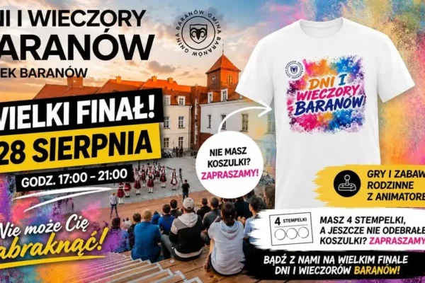 Ostatni Rodzinny Piątek w Baranowie – zapraszamy na Rynek