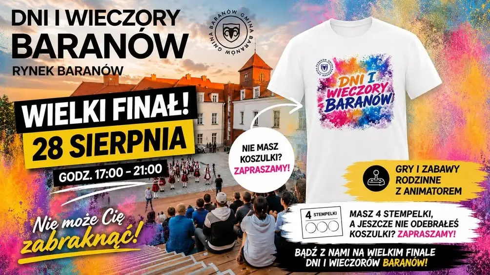 Ostatni Rodzinny Piątek w Baranowie – zapraszamy na Rynek