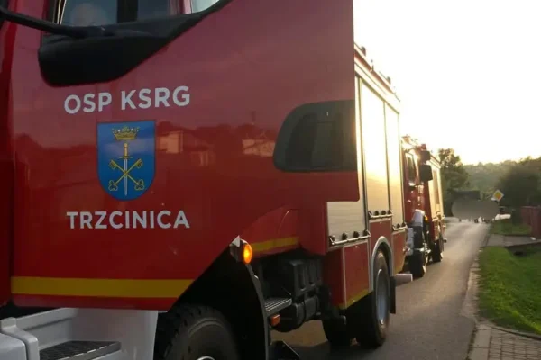 Czujnik czadu zaalarmował mieszkańców Trzcinicy. Interweniowali strażacy