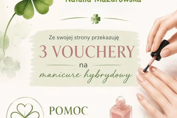 Gabinet kosmetyczny wspiera zbiórkę dla Mariusza – vouchery na manicure podczas festynu w Perzowie