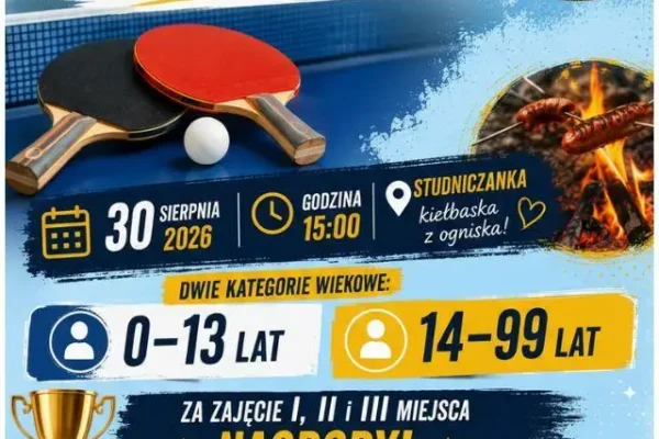 Turniej tenisa stołowego w Studniczance zakończy wakacje