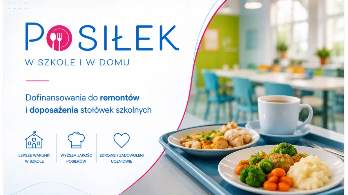 Gmina Kępno pozyskała 50 tys. zł na dofinansowanie stołówek w dwóch szkołach
