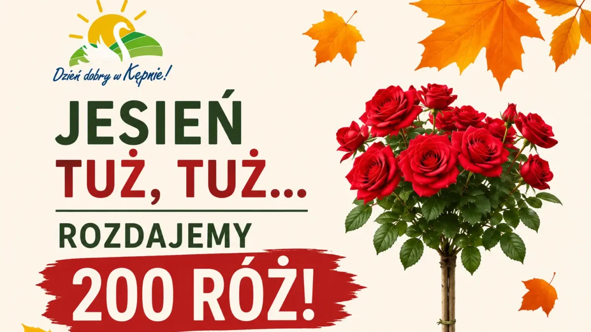 Jesienna akcja w Kępnie: oddaj odpady i odbierz różę