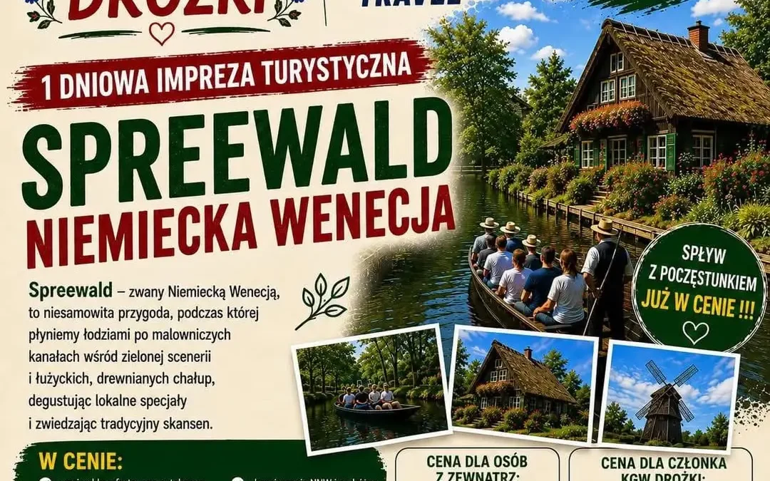 KGW Drożki zaprasza na wycieczkę do Spreewaldu – niemieckiej Wenecji