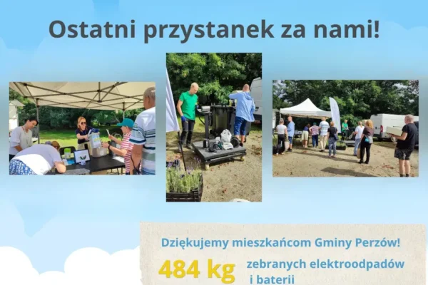 Finał Letniej Trasy po Elektroodpady w Perzowie: 484 kg zebrane