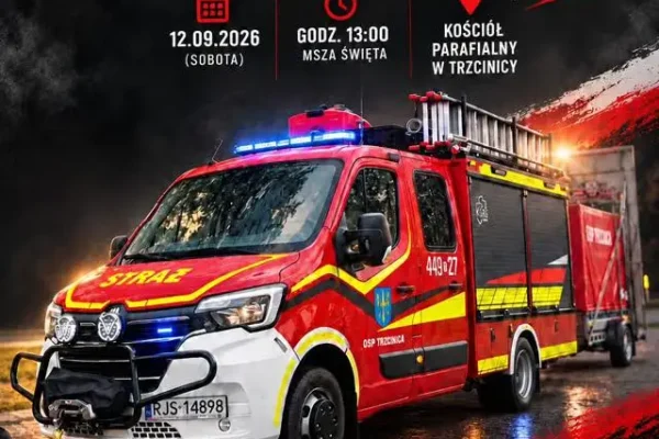 OSP Trzcinica zaprasza na poświęcenie nowego samochodu ratowniczo-gaśniczego