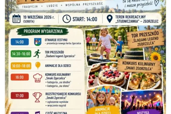 Festyn Rodzinny w Zgorzelcu: nowy herb, konkursy i zabawa 19 września