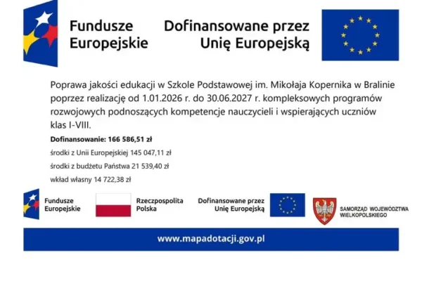 Nowe zajęcia specjalistyczne w Szkole Podstawowej w Bralinie