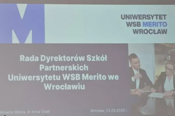Dyrektor ZSP Nr 1 w Kępnie w Radzie Dyrektorów Szkół Partnerskich Uniwersytetu WSB Merito